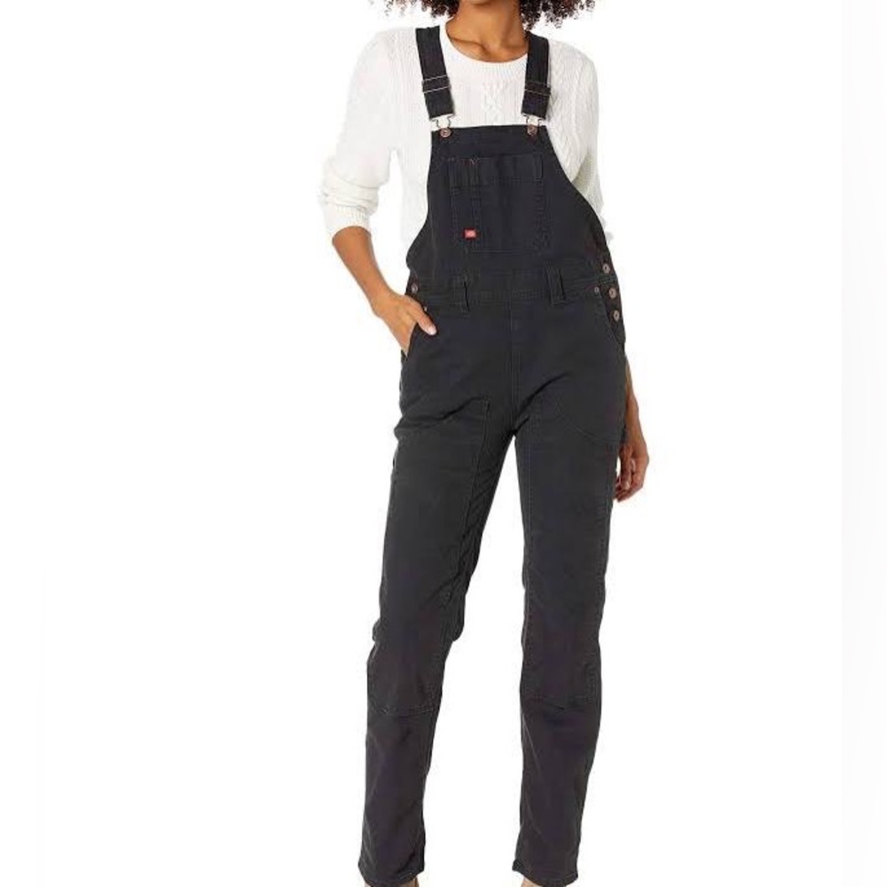 Dickies Black Utility Women's Overalls Jumpsuit